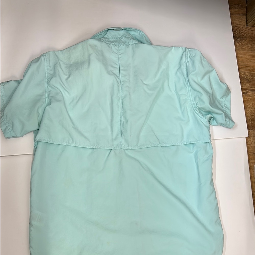 Columbia Women's PFG Bahama™ II Short Sleeve‎ Shirt Light Teal Shirt size medium - Picture 2 of 9